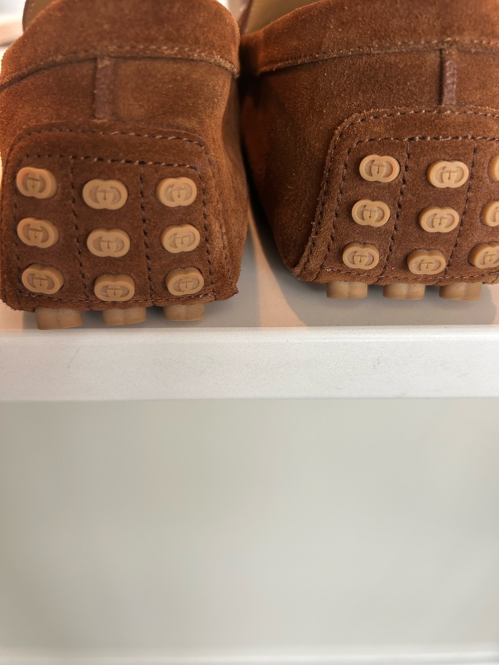 Gucci Brown Suede Horsebit Slip-On Loafers - Picture 9 of 10